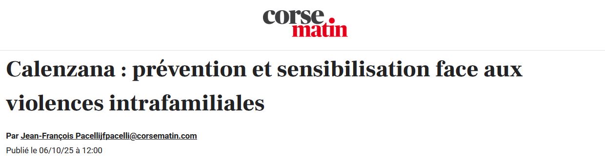 2025-10-02 Sensibilisation face aux violences intra-familiales par MPF à la Mairie Calenzana Gendarmerie pour les bénévoles de l'association Entraide e Sintinella